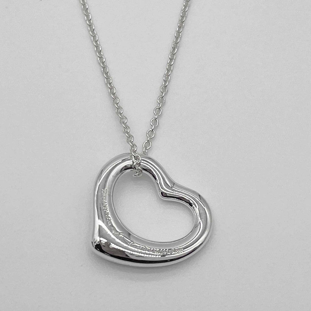 Tiffany&Co. ティファニー ネックレス オープンハート 16mm エルサペレッティ SV925 新品仕上済
