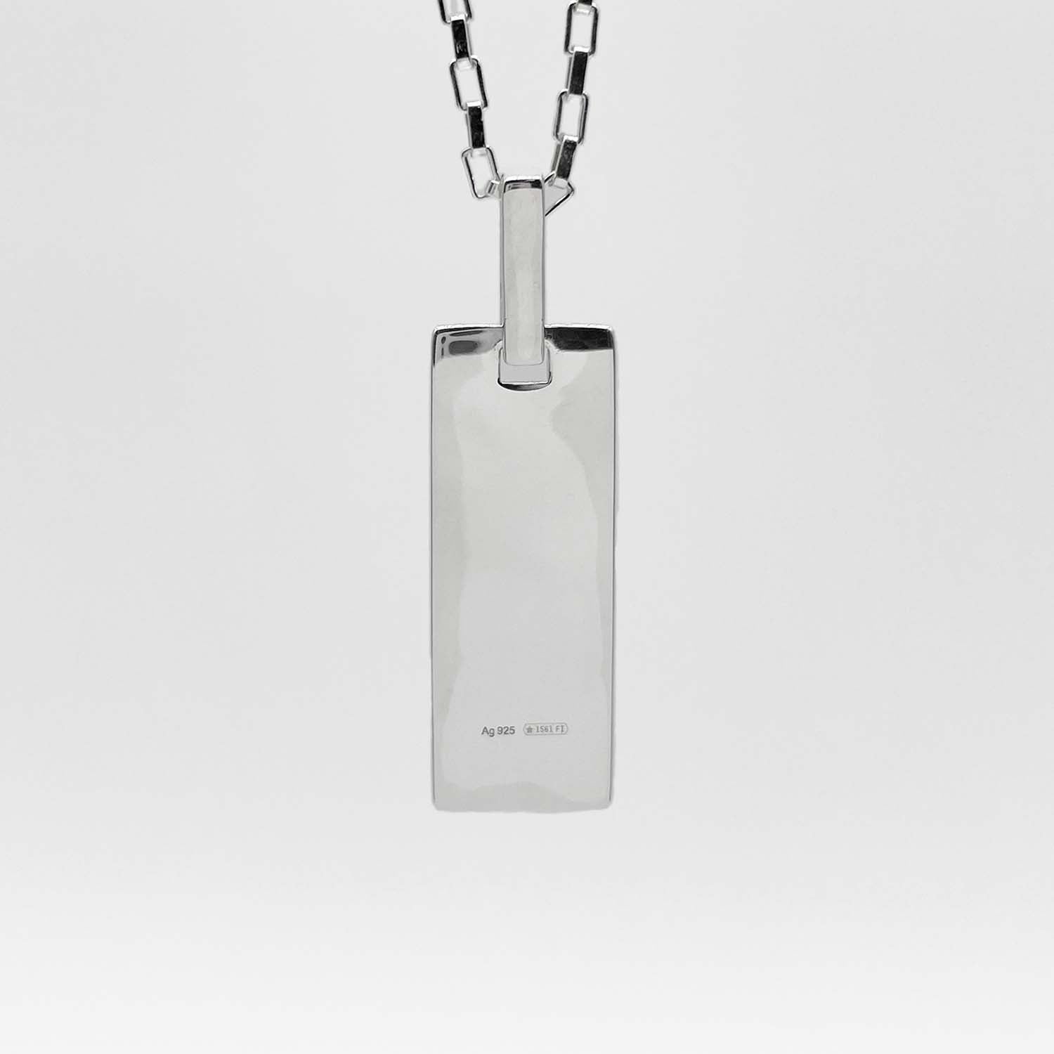 GUCCI グッチ ロゴ プレート ネックレス ペンダント チェーン SV925 新品仕上済