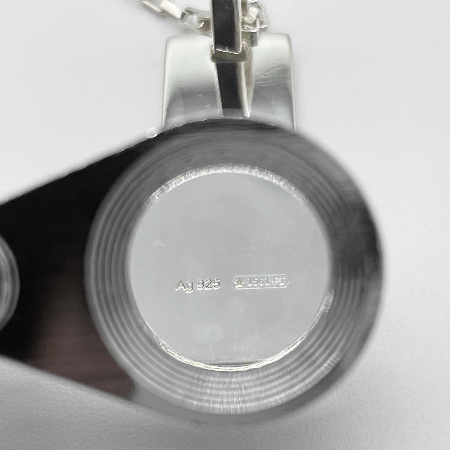 GUCCI グッチ ロゴ プレート ネックレス ペンダント チェーン SV925 新品仕上済