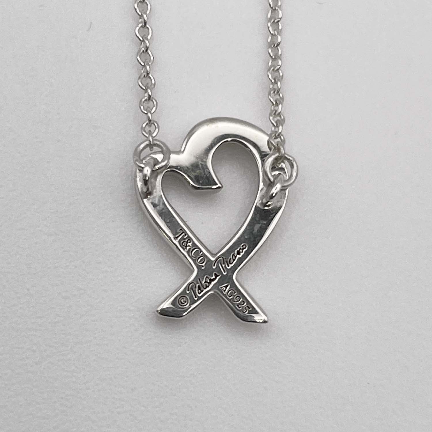 Tiffany&Co. ティファニー ラビングハート ミニ ネックレス ペンダント SV925 新品仕上済