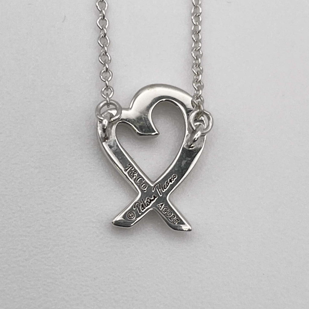 Tiffany&Co. ティファニー ラビングハート ミニ ネックレス ペンダント SV925 新品仕上済