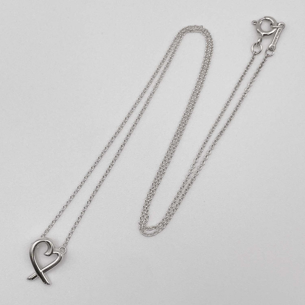 Tiffany&Co. ティファニー ラビングハート ミニ ネックレス ペンダント SV925 新品仕上済