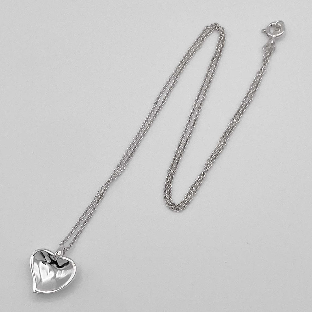 Tiffany&Co. ティファニー カーブドハート ネックレス エルサペレッティ SV925 新品仕上済