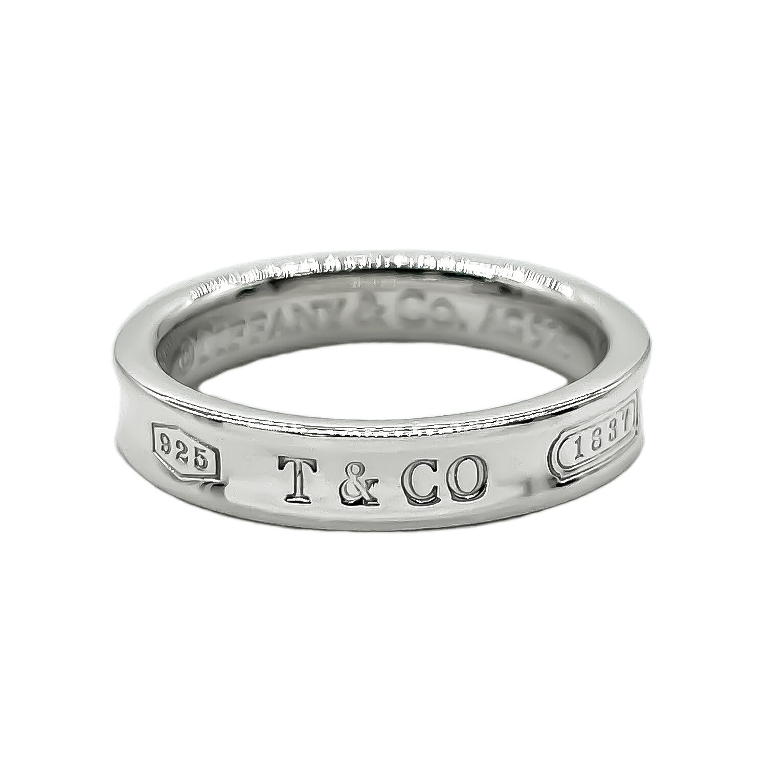 Tiffany&Co. ティファニー 10号 1837 ナロー リング 指輪 SV925 新品仕上済