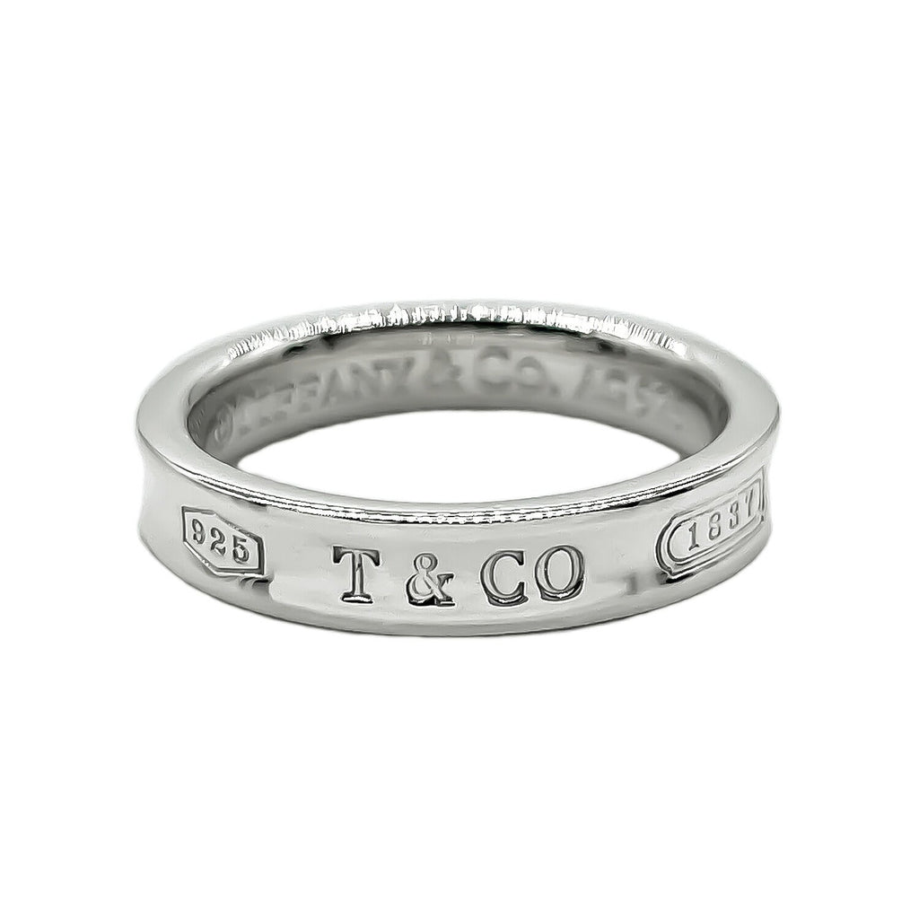 Tiffany&Co. ティファニー 10号 1837 ナロー リング 指輪 SV925 新品仕上済