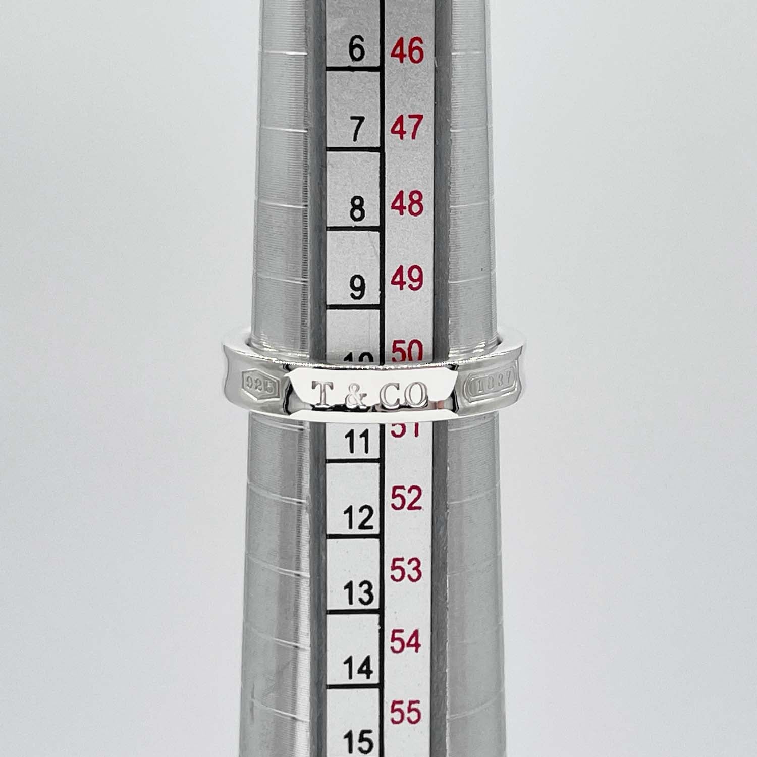 Tiffany&Co. ティファニー 10号 1837 ナロー リング 指輪 SV925 新品仕上済