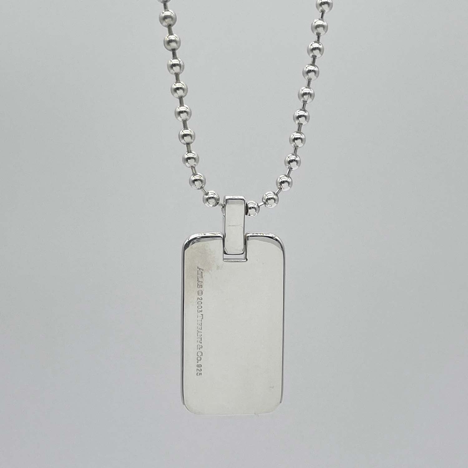 Tiffany&Co. ティファニー アトラスID ネックレス SV925 プレート 新品仕上済