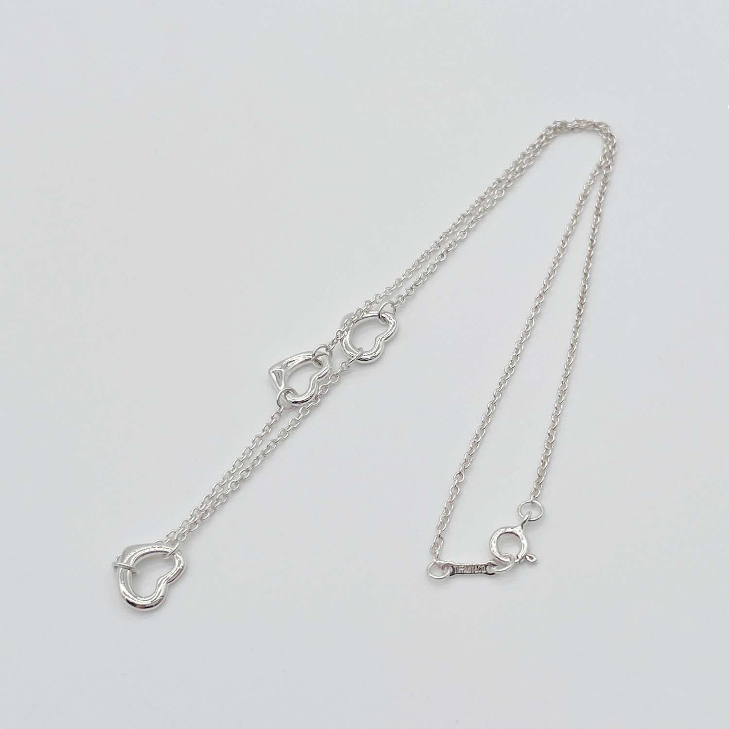 Tiffany&Co. ティファニー オープンハート 3P ネックレス SV925 トリプル 新品仕上済