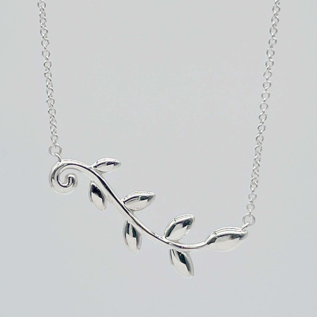 Tiffany&Co. ティファニー オリーブ リーフ ヴァイン ペンダント ネックレス SV925 新品仕上済