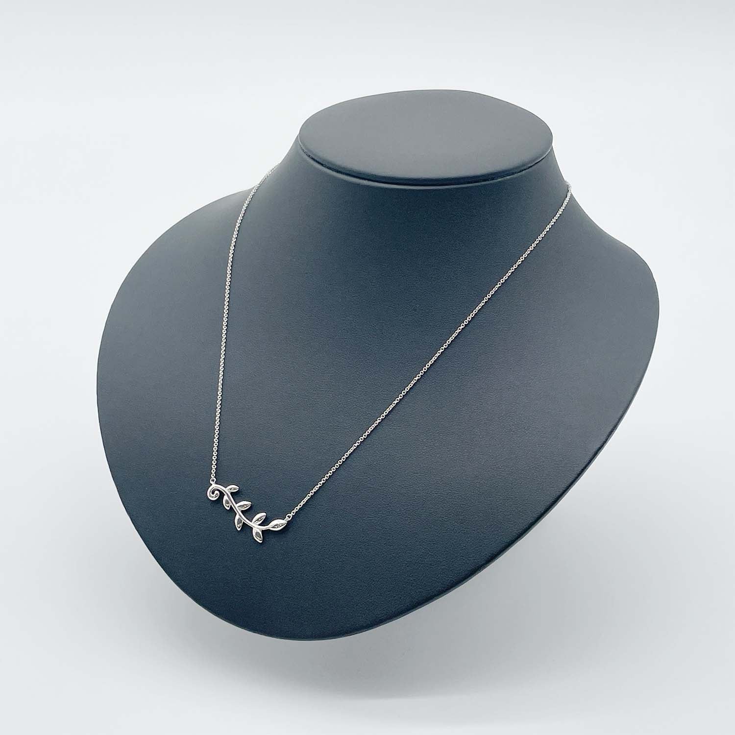 Tiffany&Co. ティファニー オリーブ リーフ ヴァイン ペンダント ネックレス SV925 新品仕上済