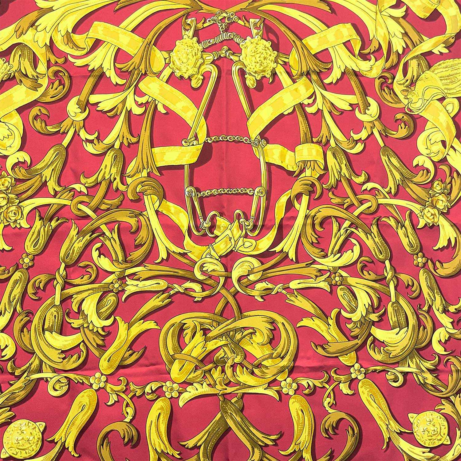 HERMES エルメス カレ90 LE MORS A LA CONETABLE 轡の気品 スカーフ シルク