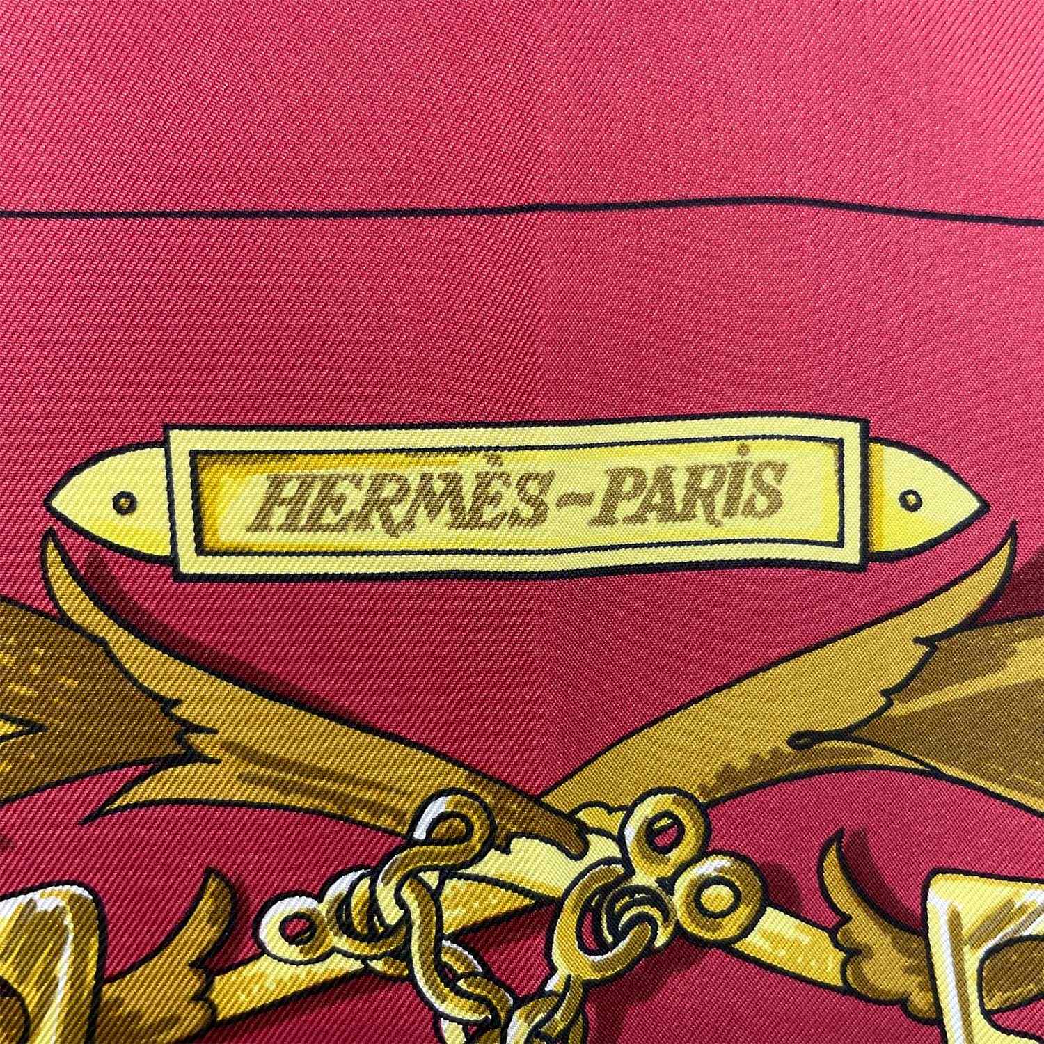 HERMES エルメス カレ90 LE MORS A LA CONETABLE 轡の気品 スカーフ シルク