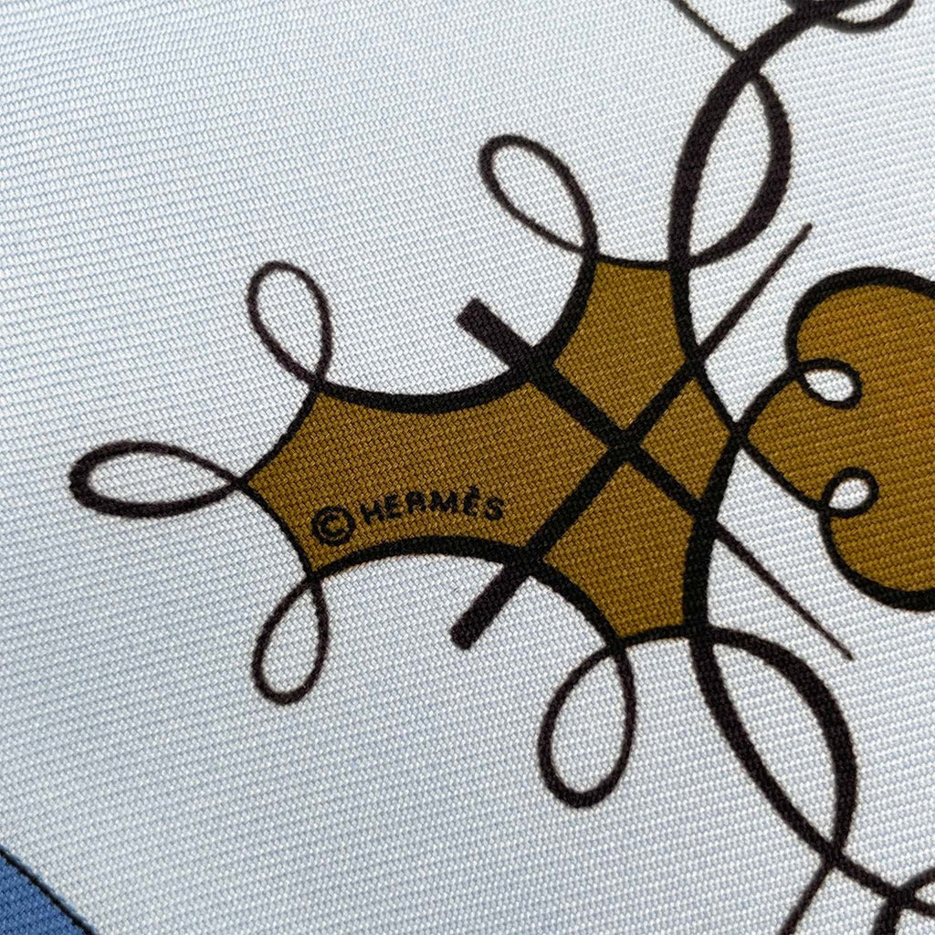 HERMES エルメス スカーフ プチカレ42 L'ART D'ECRIRE 書の芸術 シルク レタリング