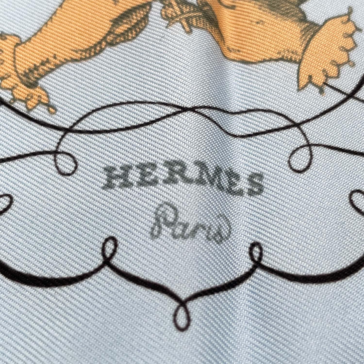 HERMES エルメス スカーフ プチカレ42 L'ART D'ECRIRE 書の芸術 シルク レタリング