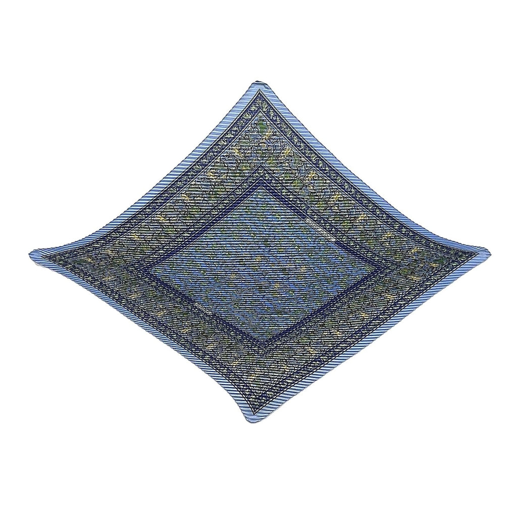 HERMES エルメス プリーツ カレ90 CHASSE EN INDE インドの狩猟 スカーフ プリセ 動物草木花