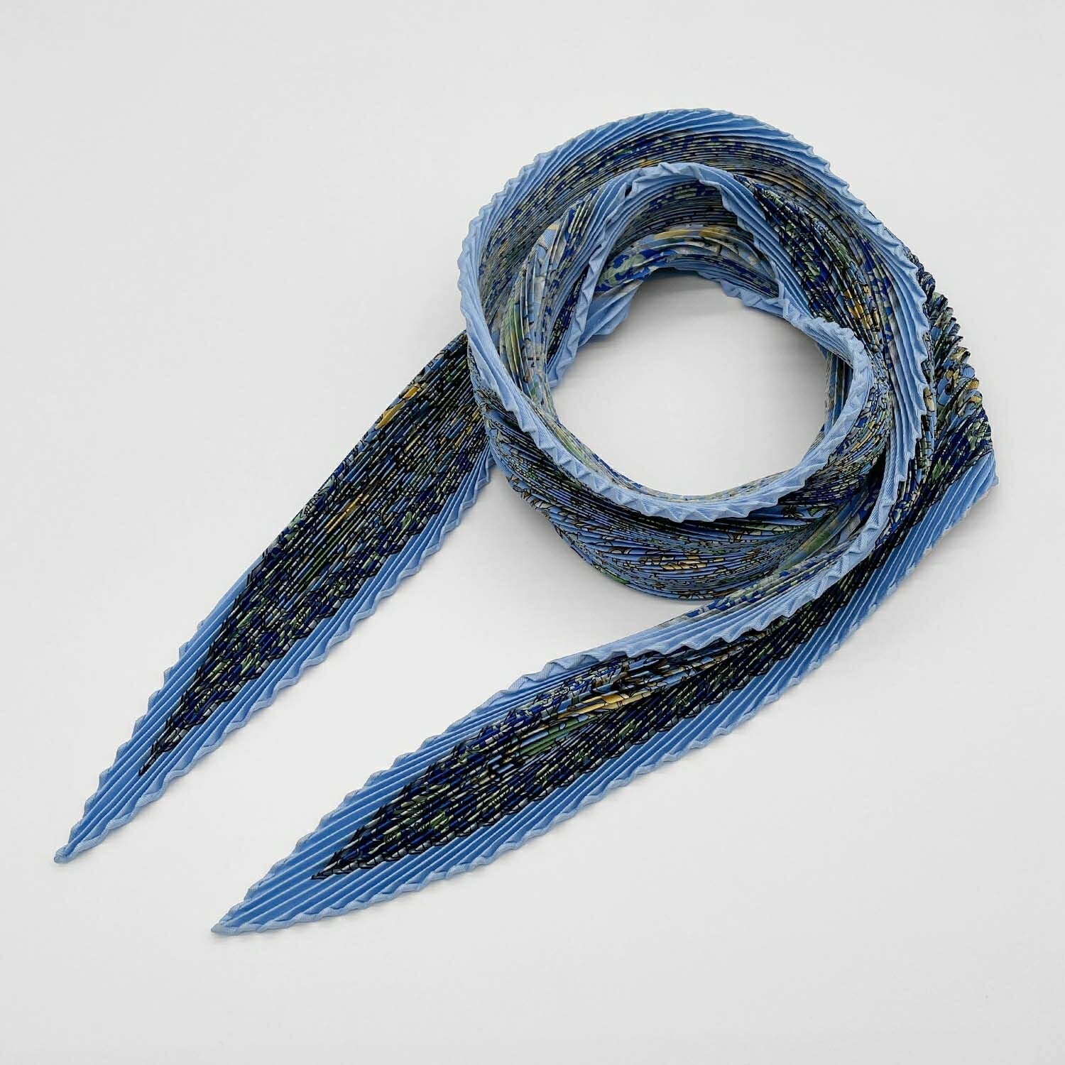 HERMES エルメス プリーツ カレ90 CHASSE EN INDE インドの狩猟 スカーフ プリセ 動物草木花