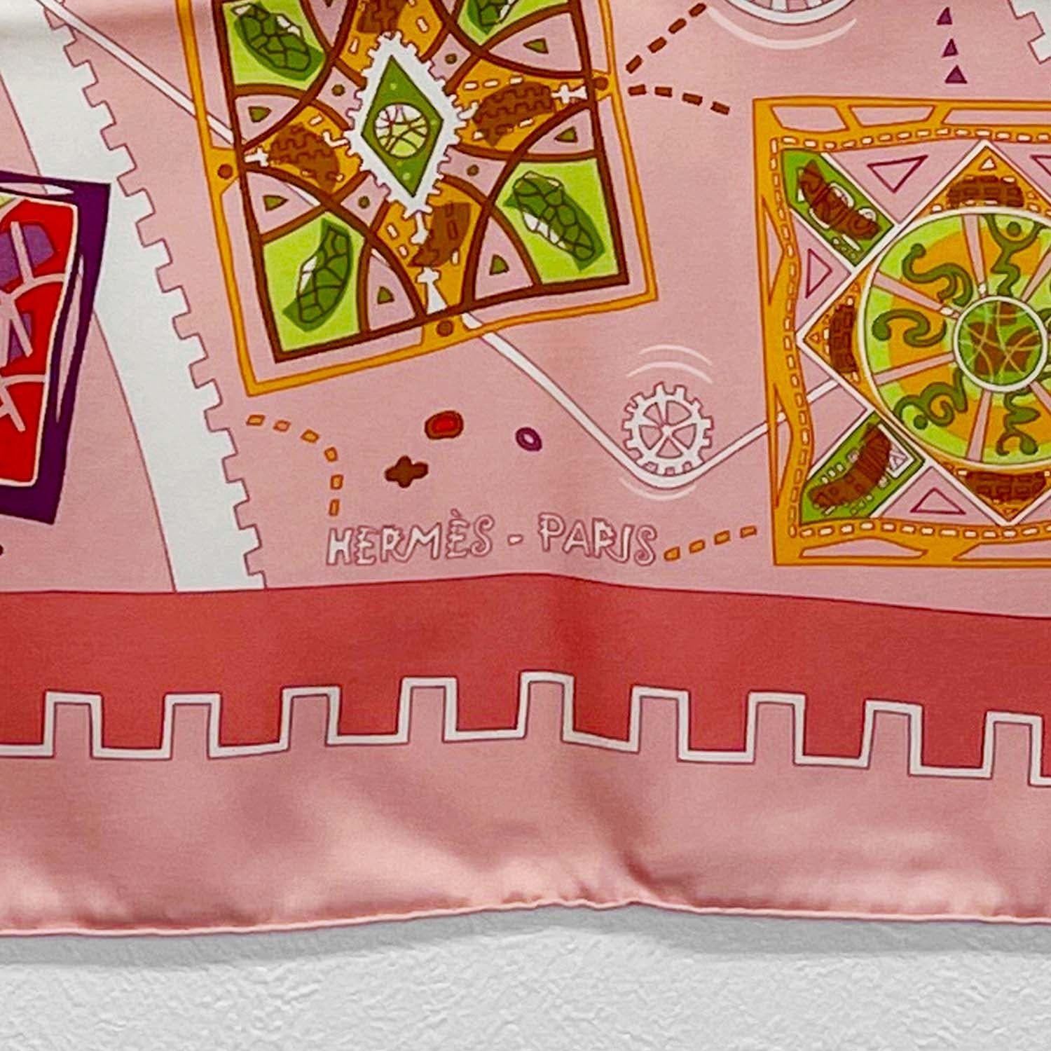 HERMES エルメス カレ90 La mecanique des idees アイディアの構造 人 脳内 メカ