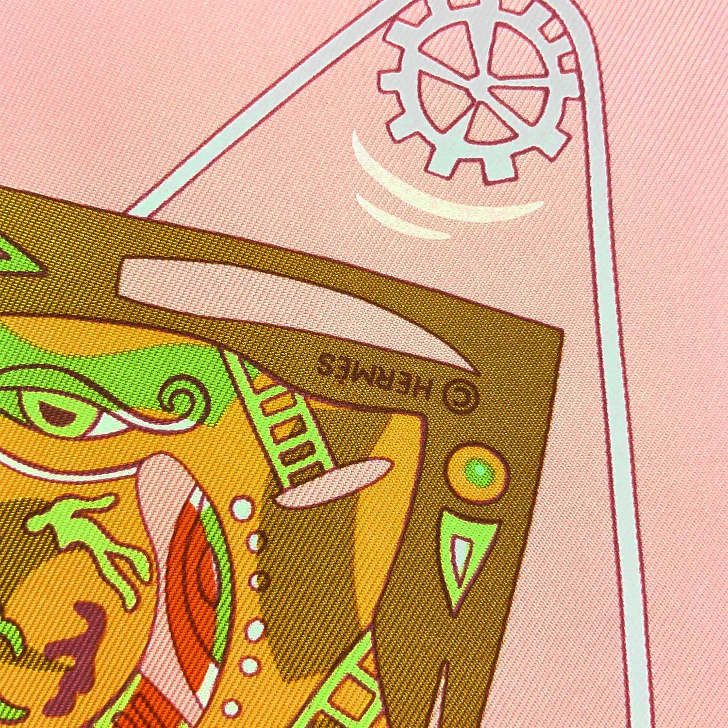 HERMES エルメス カレ90 La mecanique des idees アイディアの構造 人 脳内 メカ