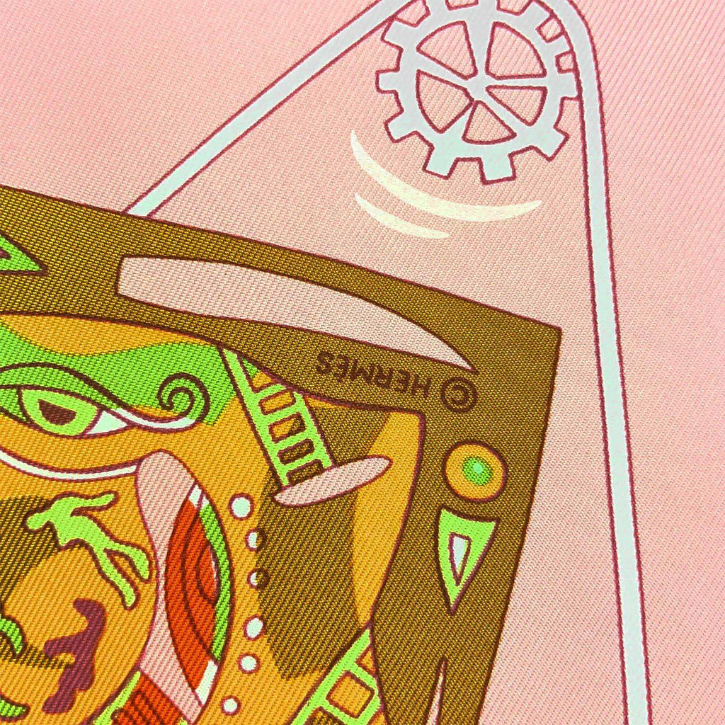 HERMES エルメス カレ90 La mecanique des idees アイディアの構造 人 脳内 メカ