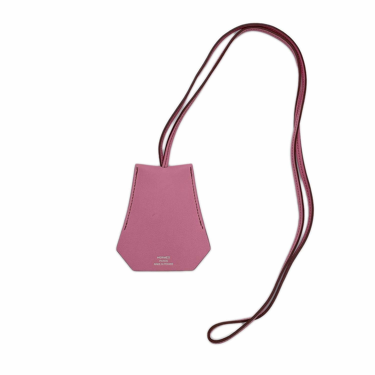 HERMES エルメス クロシェットネックレス ペンダント 2011年製 レザー キーリング キーホルダー