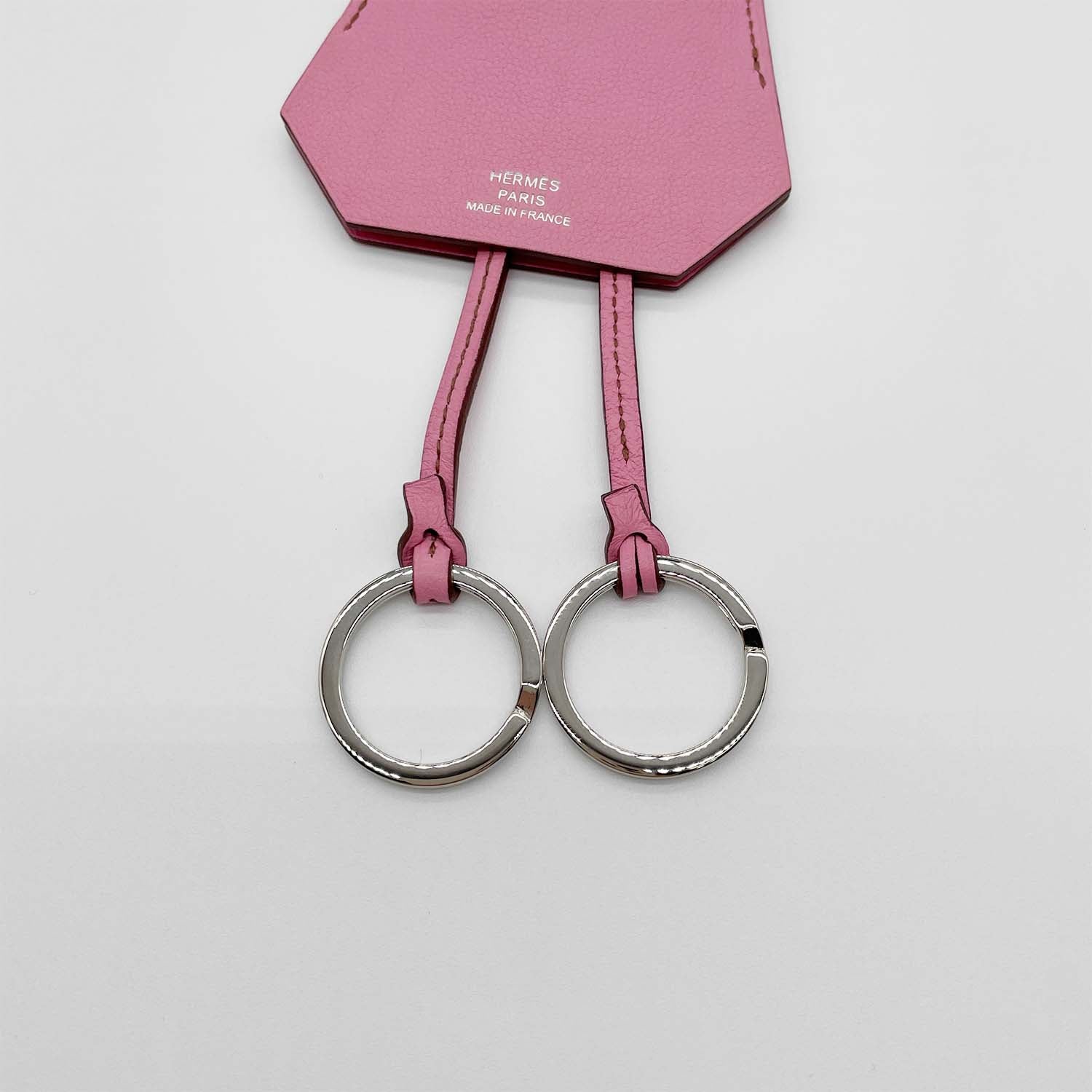 HERMES エルメス クロシェットネックレス ペンダント 2011年製 レザー キーリング キーホルダー