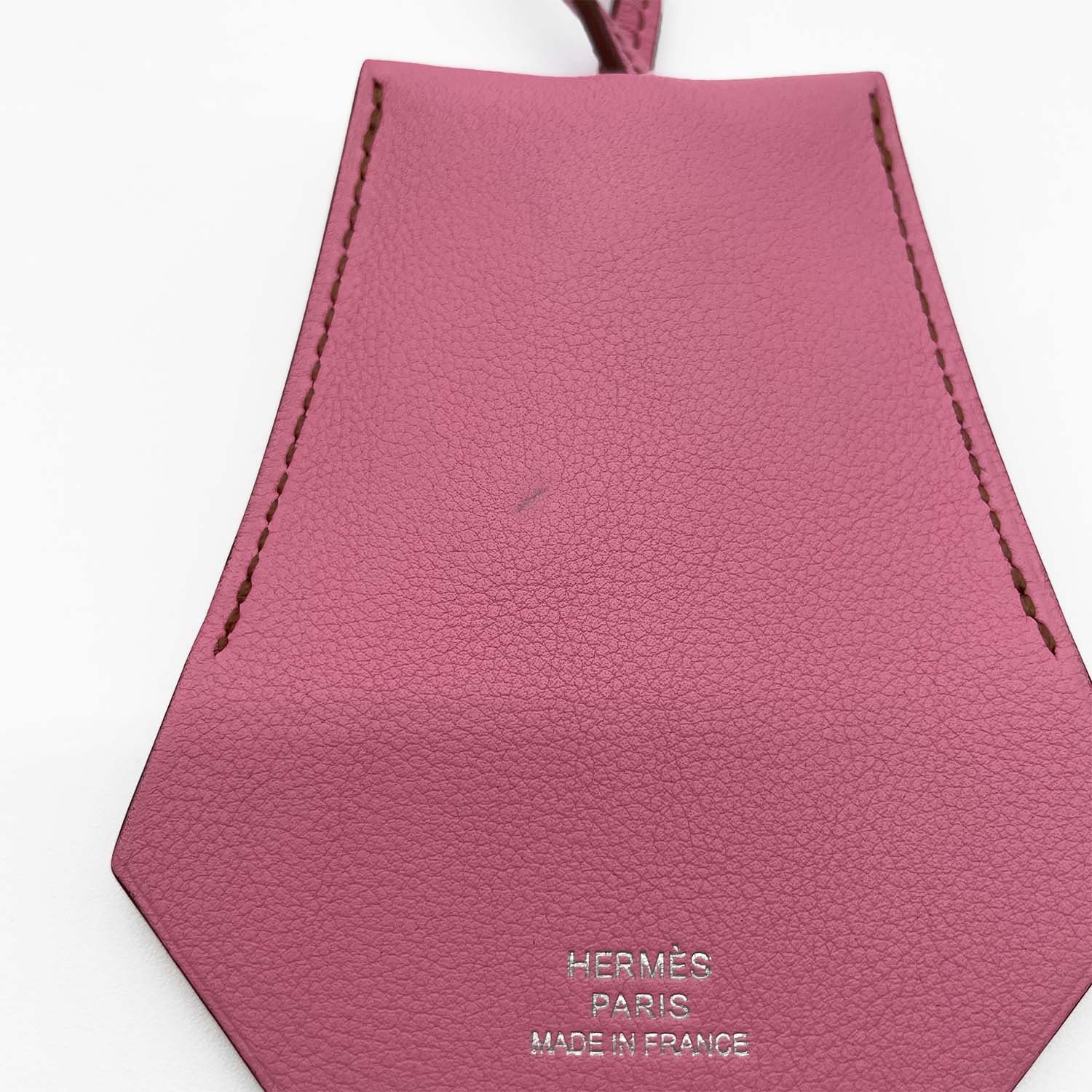 HERMES エルメス クロシェットネックレス ペンダント 2011年製 レザー キーリング キーホルダー