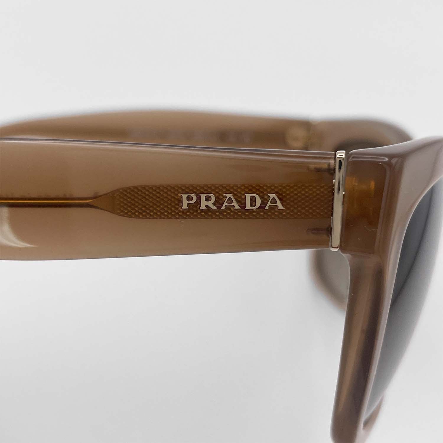 PRADA プラダ サングラス SPR07P スクエア ベージュ/ゴールド アイウェア