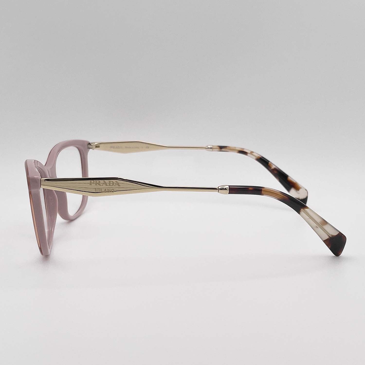 PRADA プラダ 眼鏡 VRP02Y フォックス コンビフレーム ピンク/ゴールド メガネ
