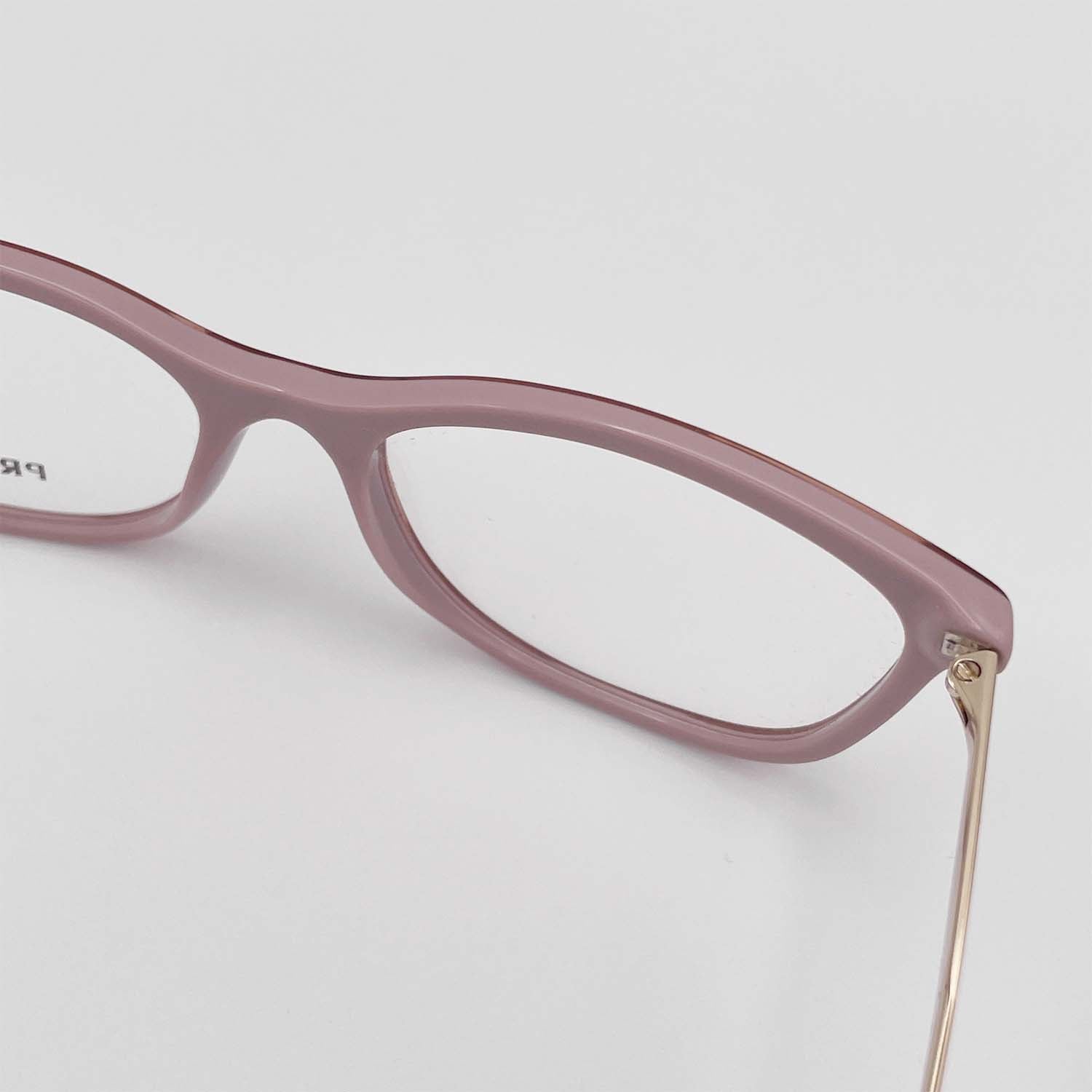 PRADA プラダ 眼鏡 VRP02Y フォックス コンビフレーム ピンク/ゴールド メガネ