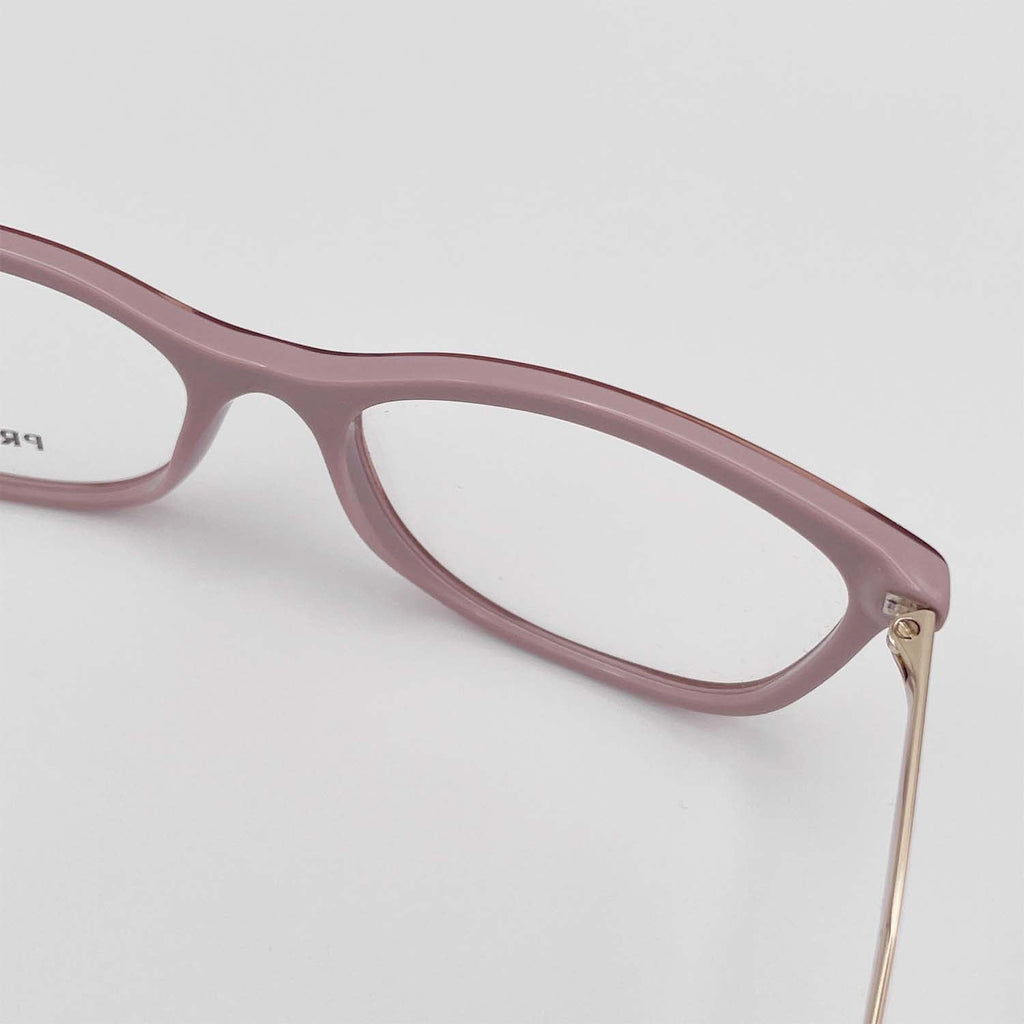 PRADA プラダ 眼鏡 VRP02Y フォックス コンビフレーム ピンク/ゴールド メガネ