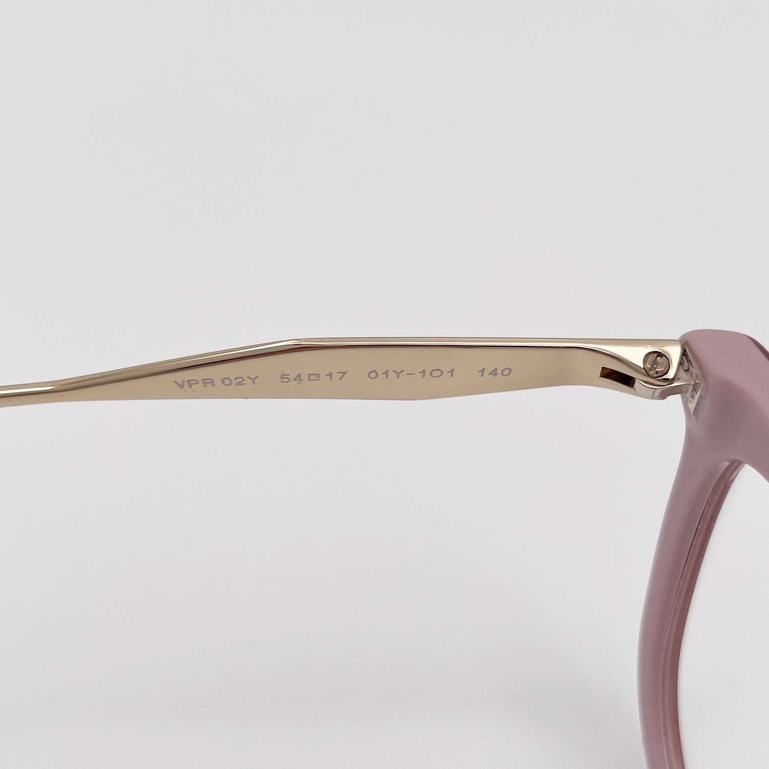 PRADA プラダ 眼鏡 VRP02Y フォックス コンビフレーム ピンク/ゴールド メガネ