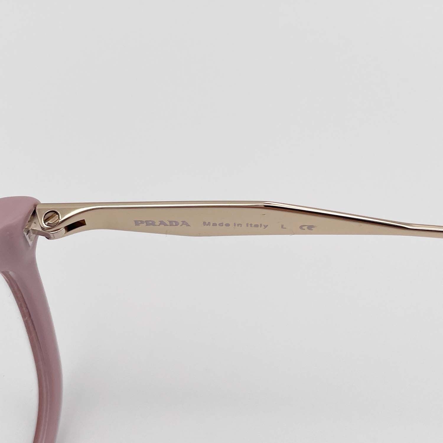 PRADA プラダ 眼鏡 VRP02Y フォックス コンビフレーム ピンク/ゴールド メガネ