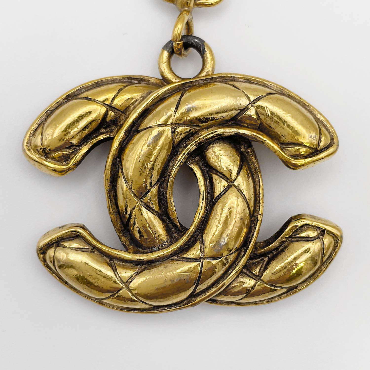 CHANEL シャネル キーホルダー キーリング ゴールド ヴィンテージ ココマーク マトラッセ