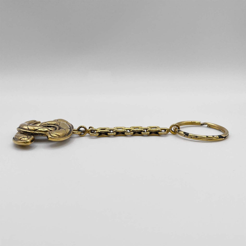 CHANEL シャネル キーホルダー キーリング ゴールド ヴィンテージ ココマーク マトラッセ