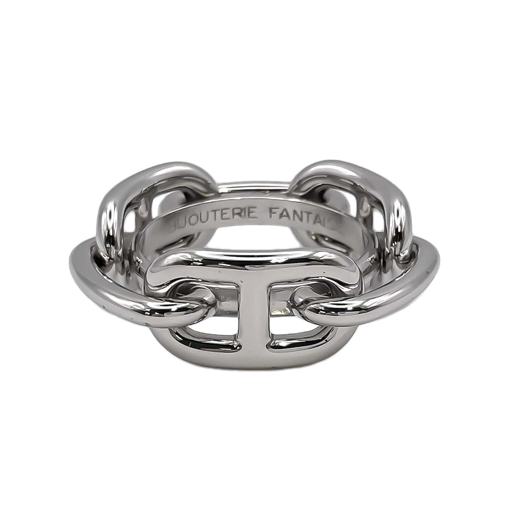 HERMES エルメス スカーフリング レガート シェーヌダンクル シルバー