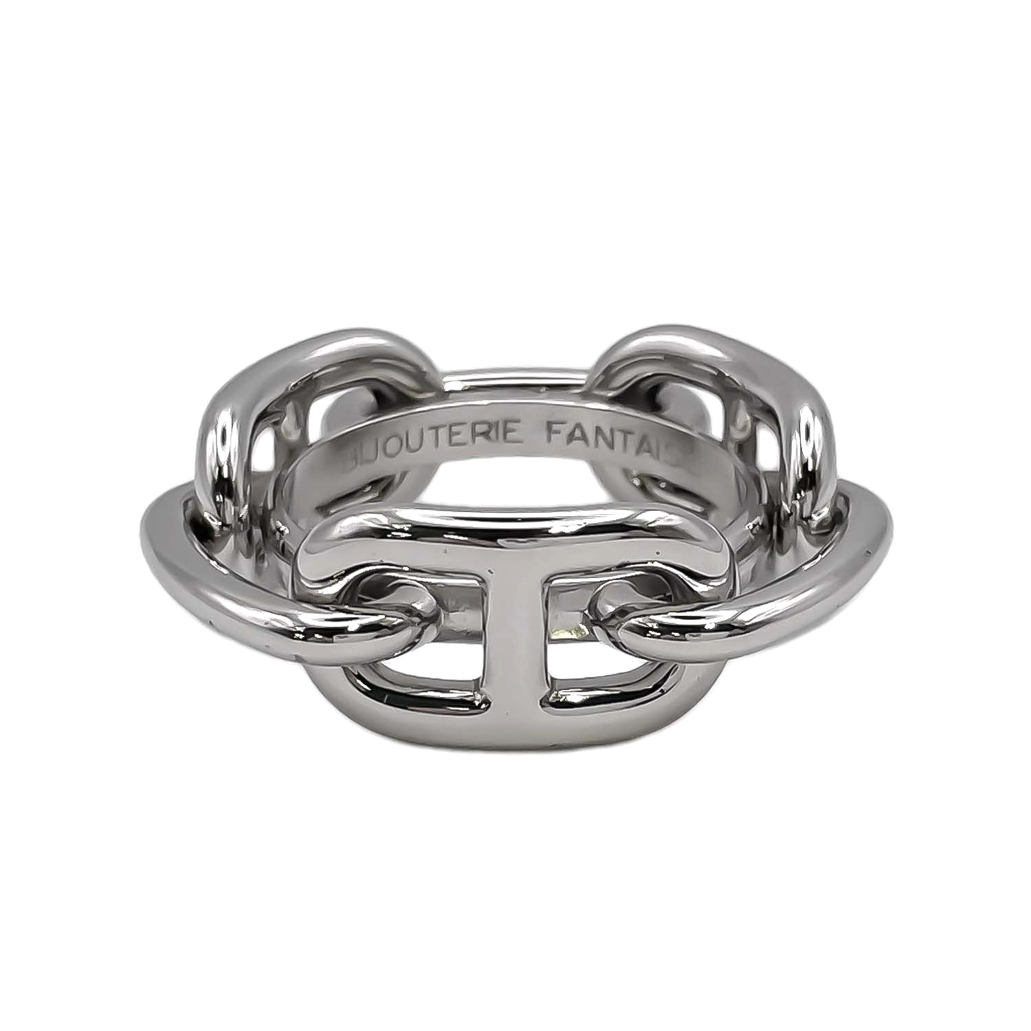 HERMES エルメス スカーフリング レガート シェーヌダンクル シルバー