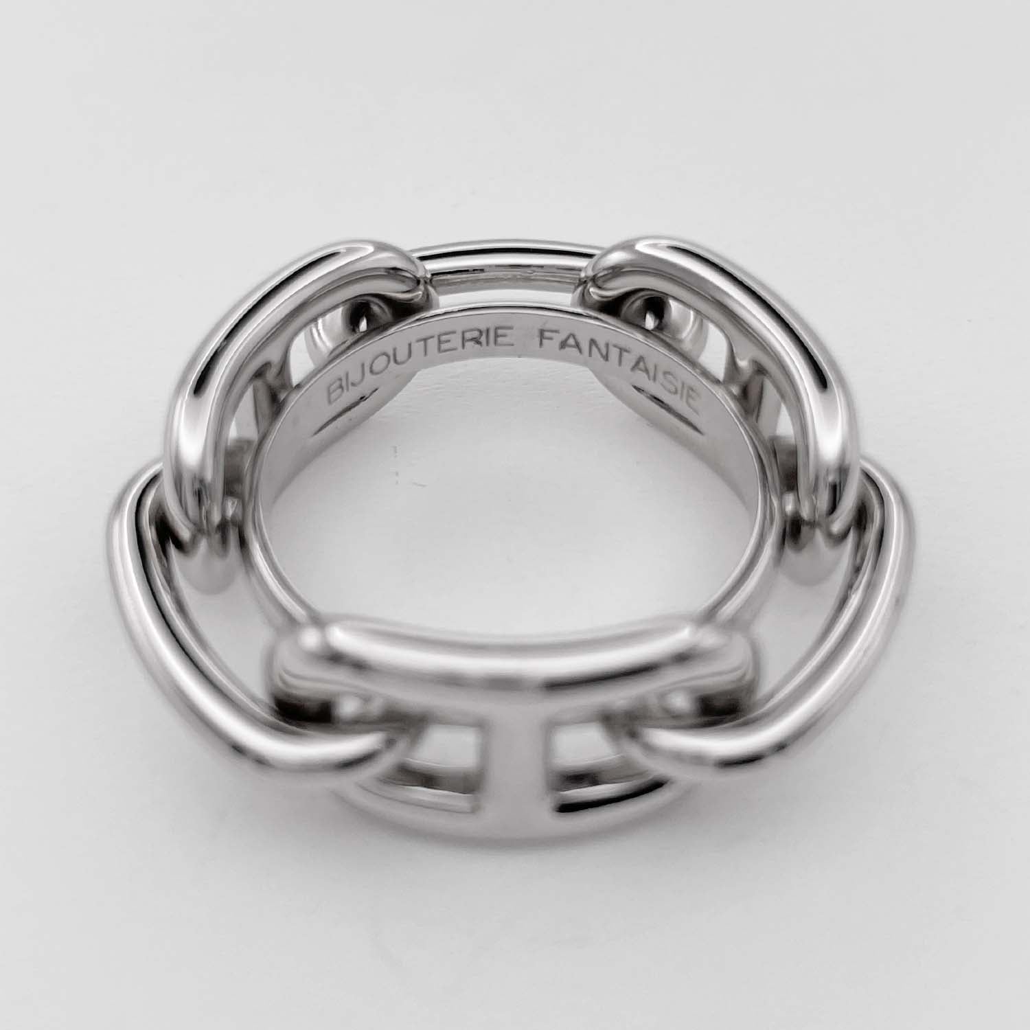 HERMES エルメス スカーフリング レガート シェーヌダンクル シルバー