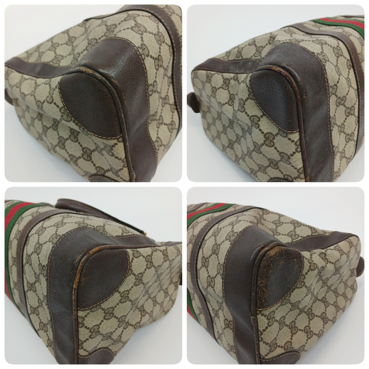 GUCCI グッチ オールド シェリーライン GGスプリーム ミニボストンバッグ