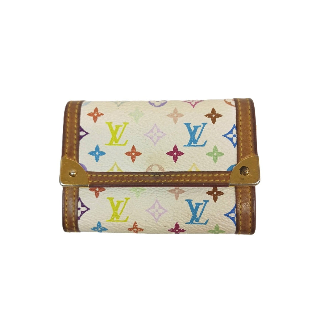 LOUIS VUITTON ルイヴィトン ポルトモネ・プラ 財布 マルチカラー