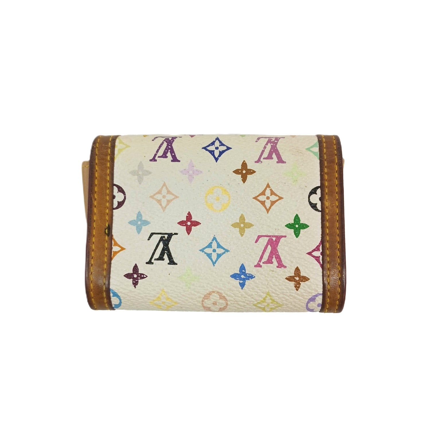 LOUIS VUITTON ルイヴィトン ポルトモネ・プラ 財布 マルチカラー
