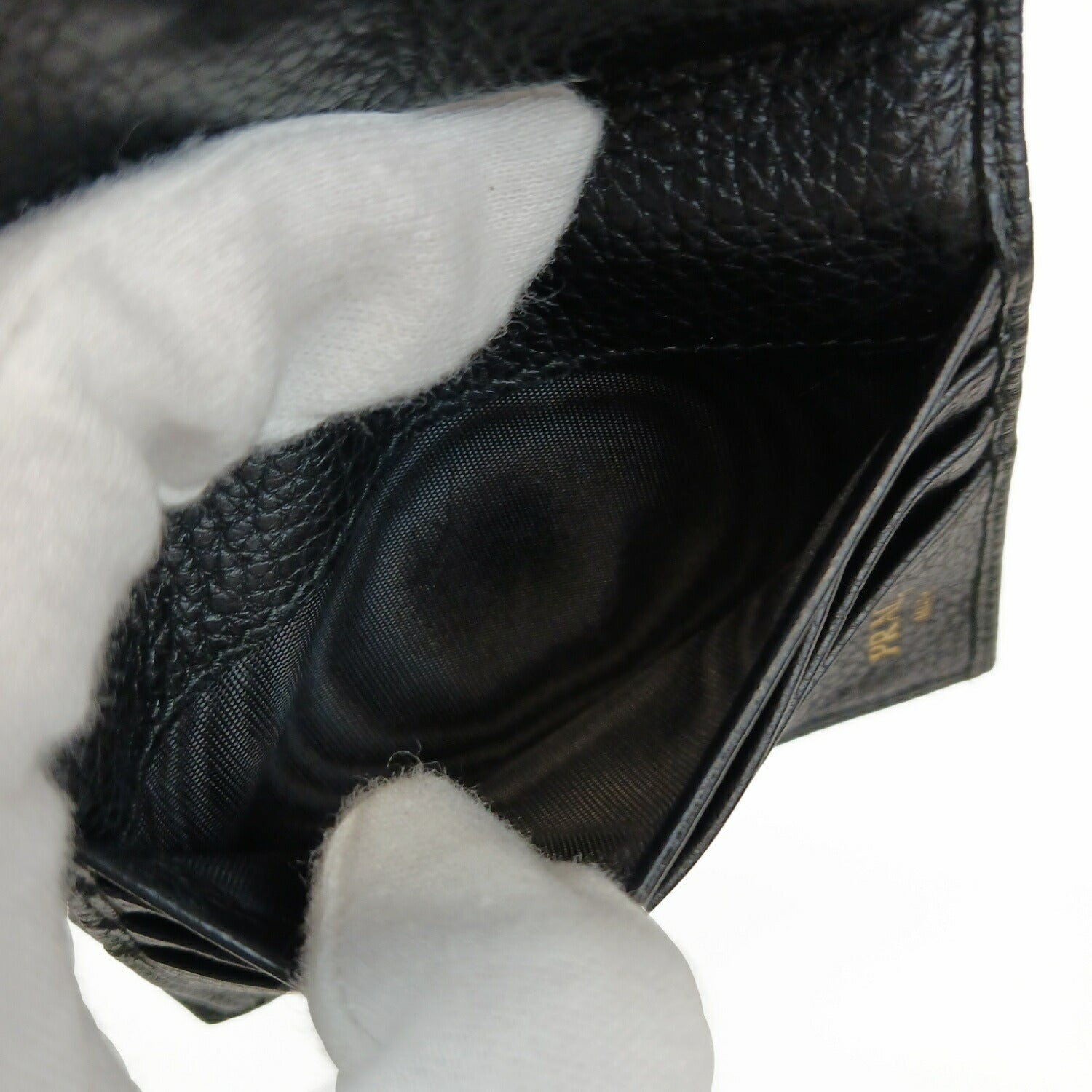 PRADA プラダ レザー財布 ブラック