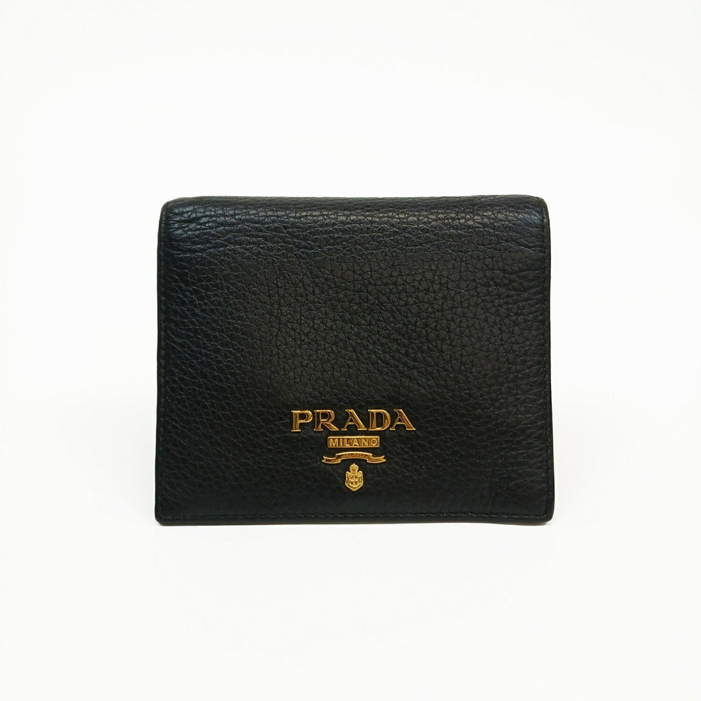 PRADA プラダ レザー財布 ブラック