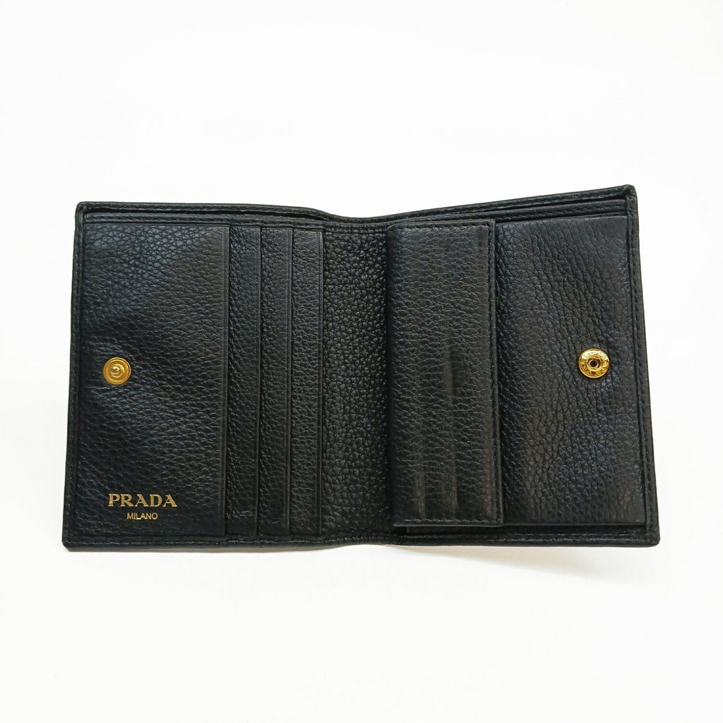 PRADA プラダ レザー財布 ブラック