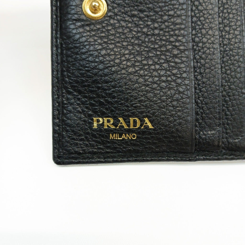 PRADA プラダ レザー財布 ブラック