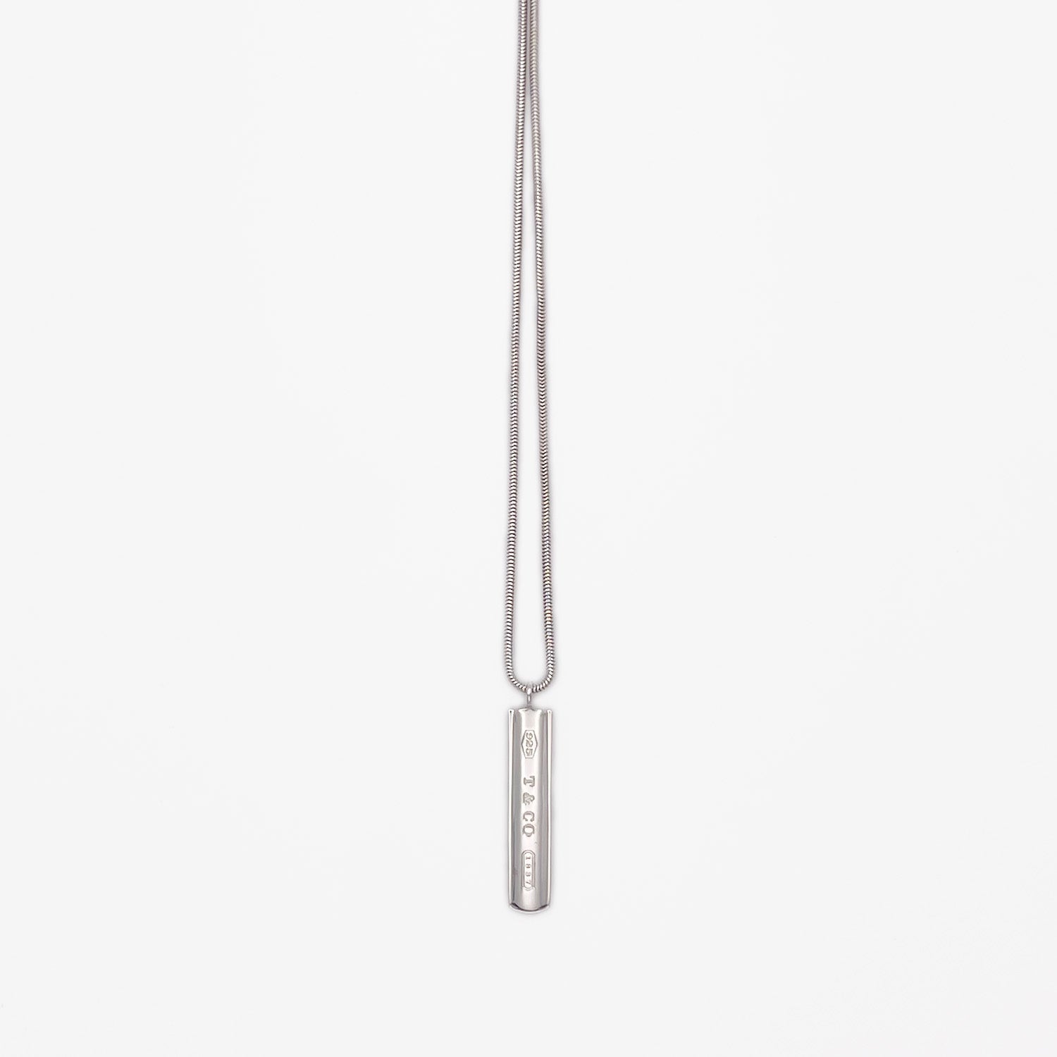 Tiffany&Co. ティファニー 1837 バー ネックレス ペンダント 新品仕上済