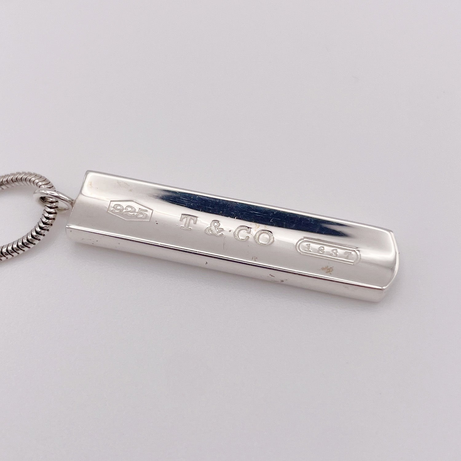Tiffany&Co. ティファニー 1837 バー ネックレス ペンダント 新品仕上済