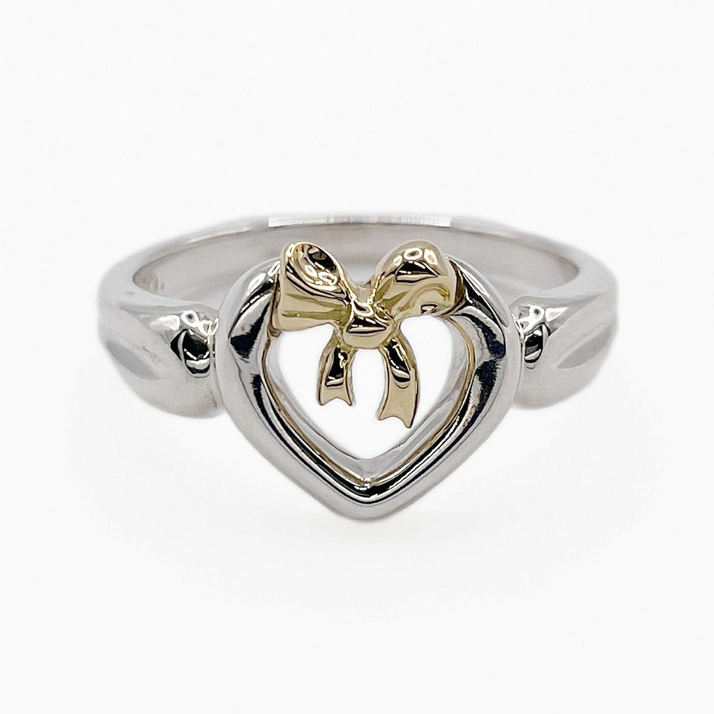 Tiffany&Co. ティファニー 13号 リボン ハート リング 925 750
