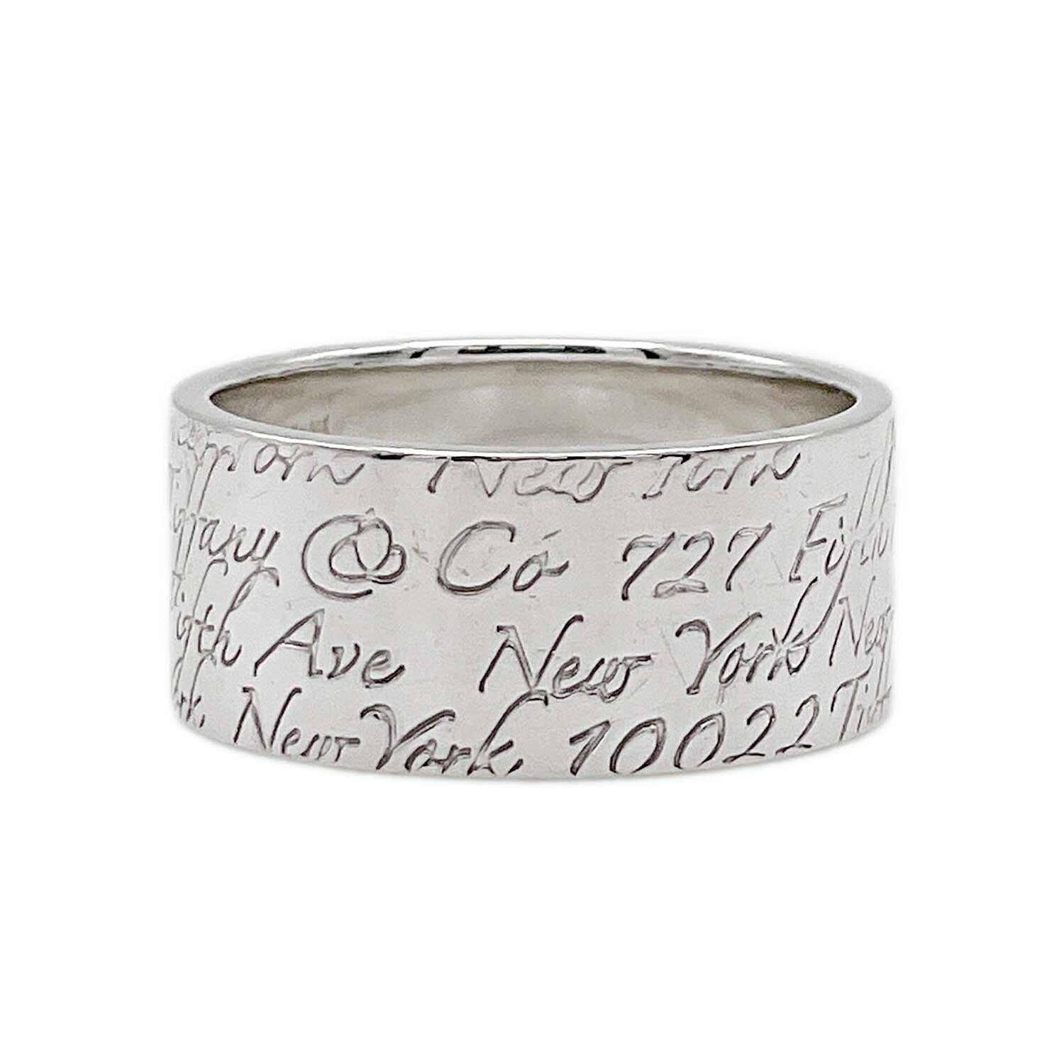 Tiffany&Co. ティファニー 20号 ノーツ ワイドリング SV925