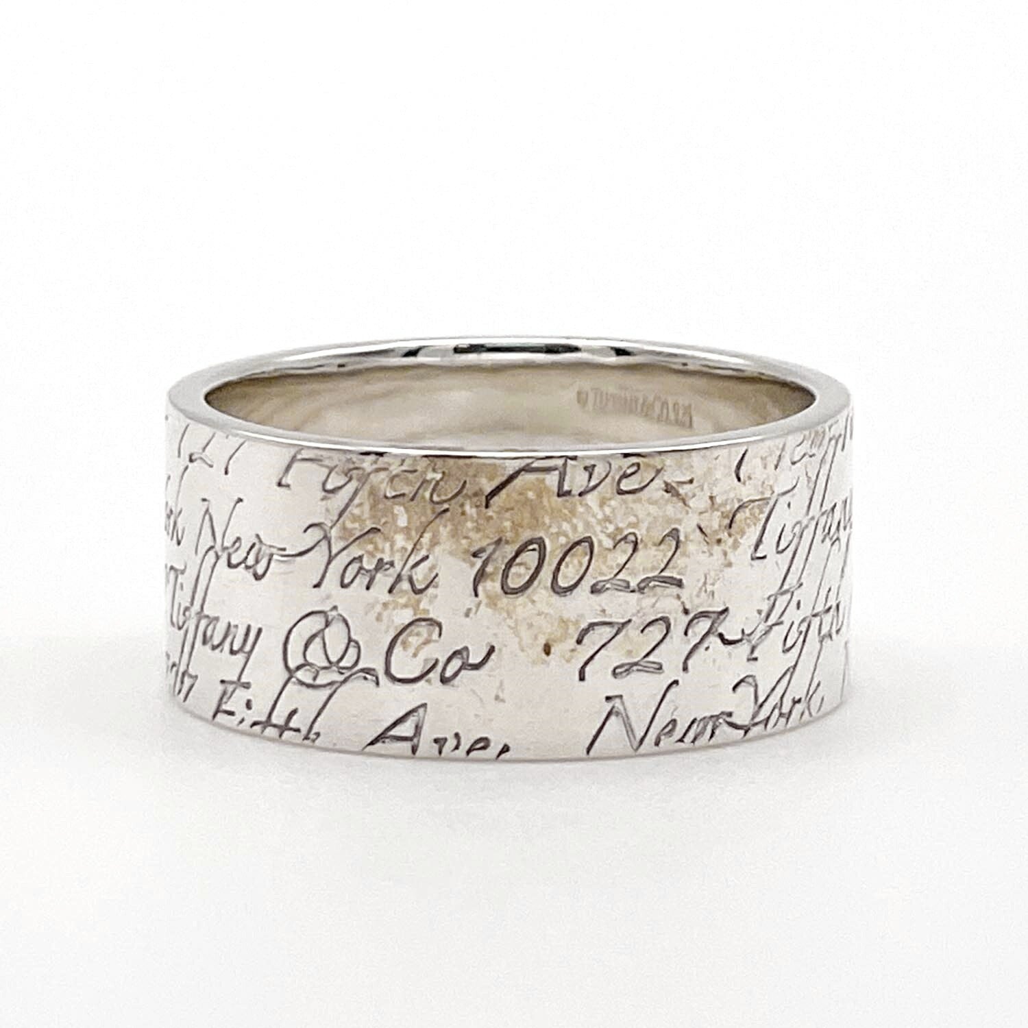 Tiffany&Co. ティファニー 20号 ノーツ ワイドリング SV925