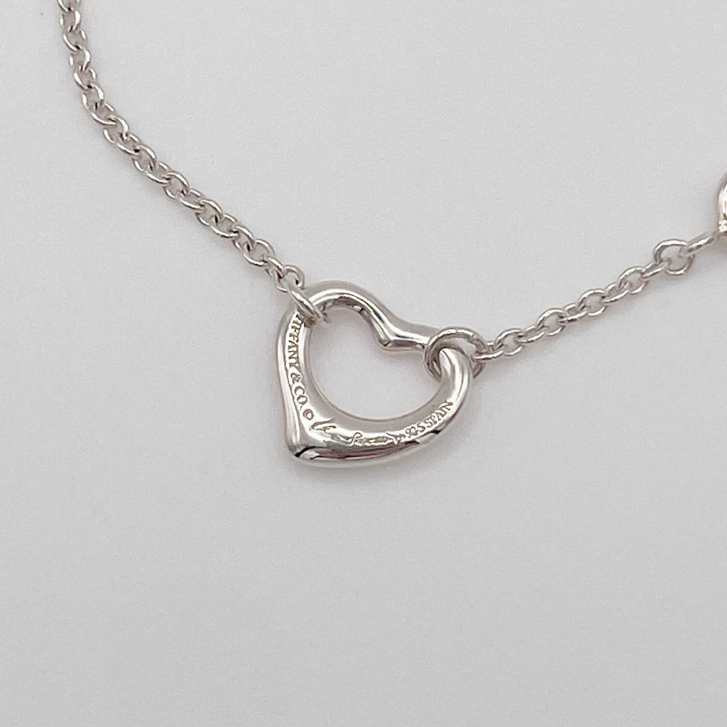 Tiffany&Co. ティファニー オープンハート 5P ブレスレット 新品仕上済